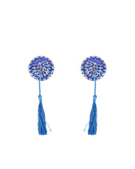 Round Shape Concealers Sticker Breast Pads Pasties Bra with Tassel