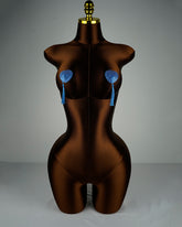 Heart Shape Concealers Sticker Breast Pads Pasties Bra with Tassel