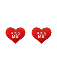 Breast Pastes Disposable Heart Shape Kiss Me Printed Sexy Breast Pastes Breast Covers for Women