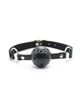 SM alternative sex toys ball gag mouth restraint leather silicone gag