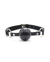 SM alternative sex toys ball gag mouth restraint leather silicone gag
