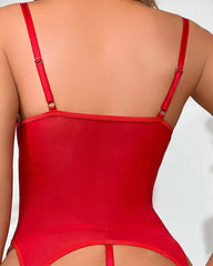 KissLove® Sexy Garter LingerieMini Teddy Bodysuit (No Stocking)