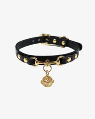 Elegant Women's PU Leather Collar With Traction Chain