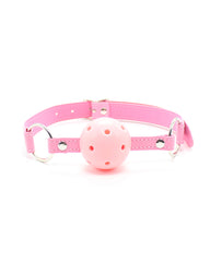 SM alternative sex toys ball gag mouth restraint leather silicone gag