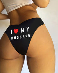 Sexy Comfy Heart Graphic Printed Briefs