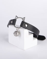 Sexy Metal PU Leather Cat Collar
