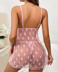 Womens Babydoll Dress Sexy Plus Size Honey Moon Lingerie Dress(with pants)