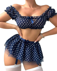 Women's sexy mesh skirt