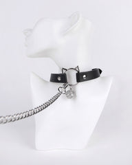 Sexy Metal PU Leather Cat Collar