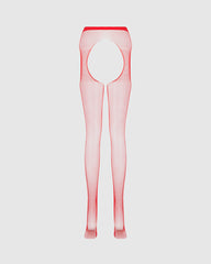 Red Fishnet Fundies