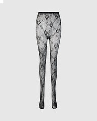 Floral Fishnet Full Stockings