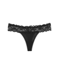 3 Sets Sexy lace cross panties low waist hollow ice silk satin women's thong
